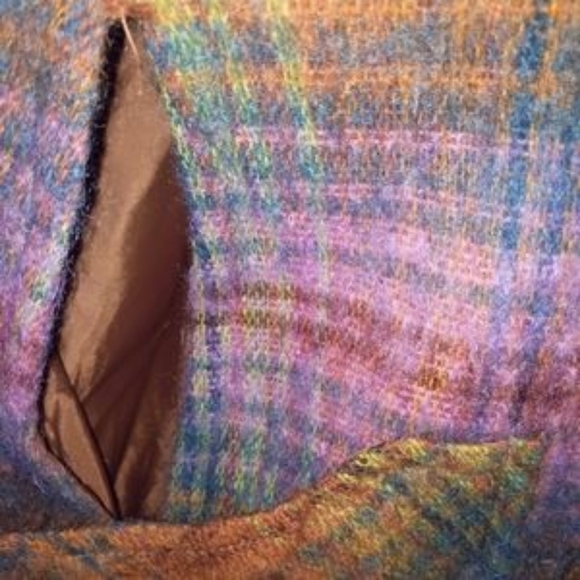 Vtg Scottish made mohair wool cape poncho 1960s - Picture 7 of 12
